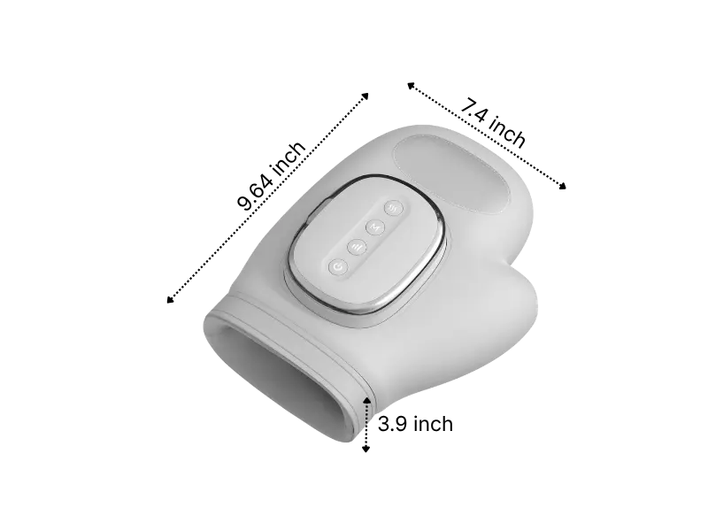 Henvii 3-in-1 hand massager in use — heat, compression and massage for arthritis and carpal tunnel