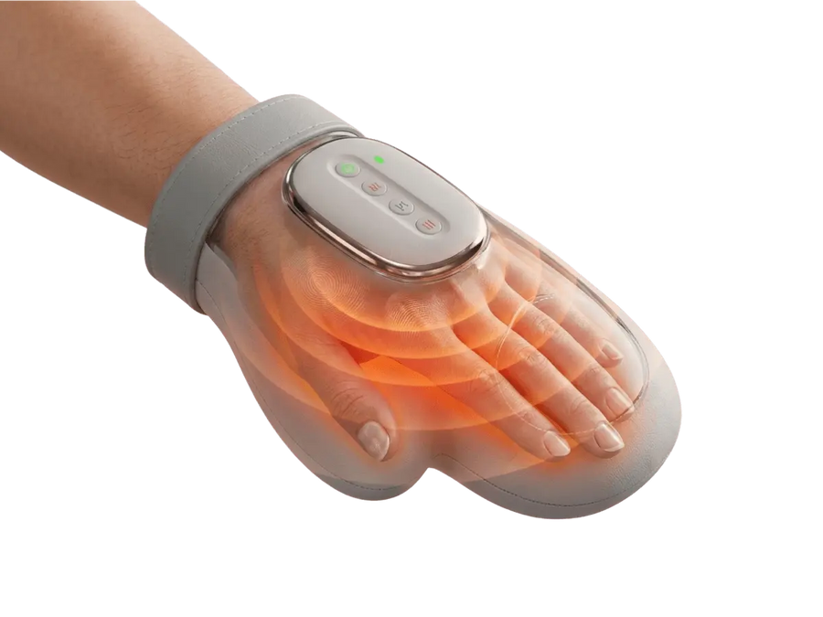 Heat therapy phase — warmth surrounding the hand