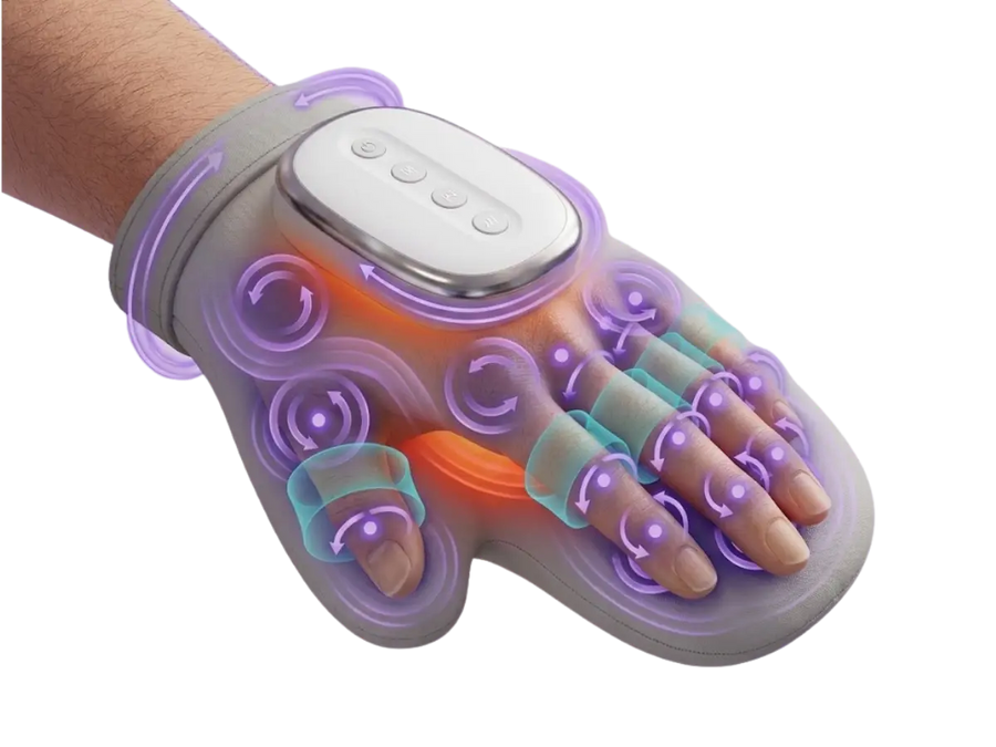 Massage therapy phase — vibration targeting pressure points